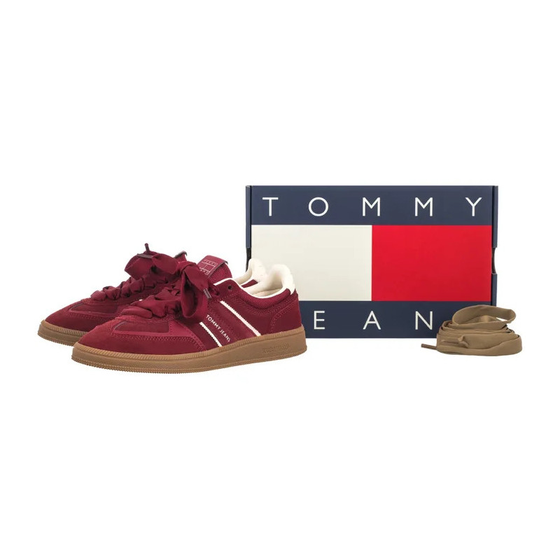 Tommy Hilfiger The Greenwich Edge Suede Deep Dahlia EN0EN02924 XKK (TH1438-a) sporta apavi