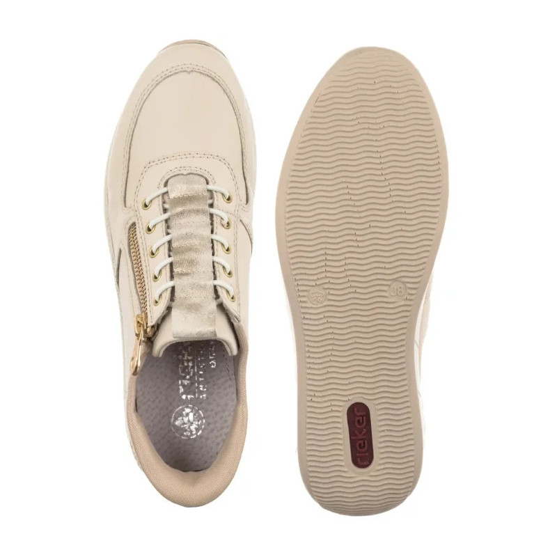 Rieker Beżowe N1156-60 (RI349-a) sporta apavi