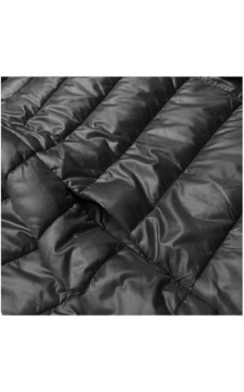 LONG JACKET WITH HOOD BLACK (PM7231) striukė