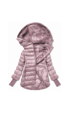 LONG JACKET WITH HOOD BLACK (PM7231) striukė