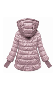 LONG JACKET WITH HOOD BLACK (PM7231) striukė