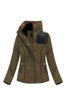 SHORT QUILTED JACKET BROWN (WZ105) striukė
