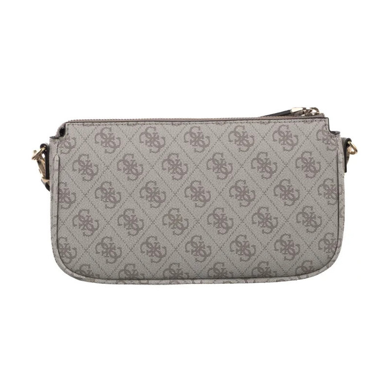 Guess Noelle II Dbl Pouch Crossbody HWBG96 72710 Dark Taupe Logo  (GU758-c) käekott