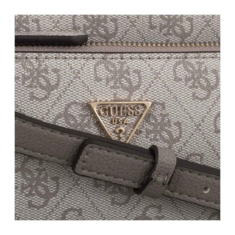 Guess Noelle II Dbl Pouch Crossbody HWBG96 72710 Dark Taupe Logo  (GU758-c) käekott