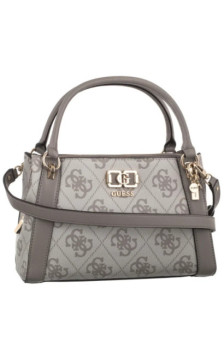 Guess Karnilla Logo Gfriend Satchel HWOS99 01060 Dark Taupe Logo (GU852-a) handbag