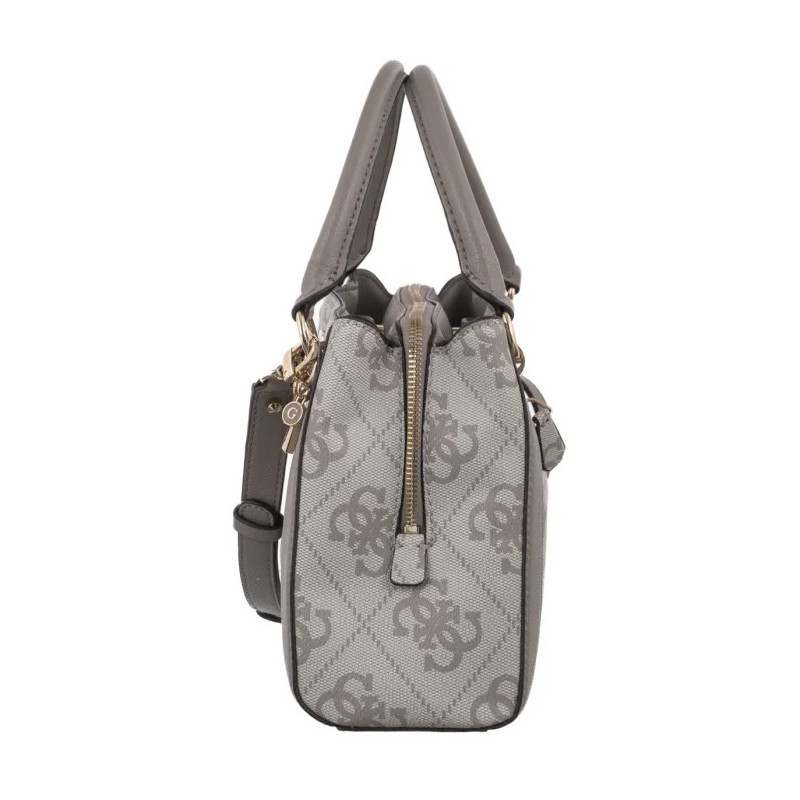 Guess Karnilla Logo Gfriend Satchel HWOS99 01060 Dark Taupe Logo (GU852-a) rokassoma