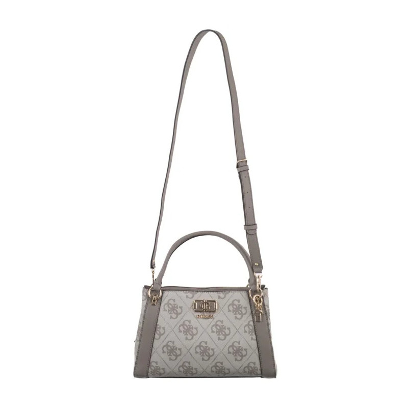 Guess Karnilla Logo Gfriend Satchel HWOS99 01060 Dark Taupe Logo (GU852-a) rokassoma