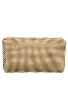 Guess Zalina Flap Clutch HWRP93 50700 Gold (GU853-a) rankinė
