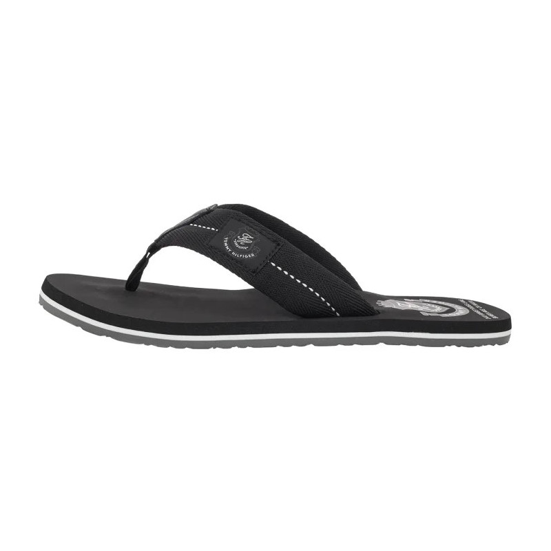 Tommy Hilfiger Patch Hilfiger Beach Sandal Black FM0FM05804 BDS (TH1440-a) batai
