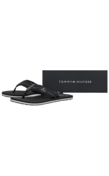 Tommy Hilfiger Patch Hilfiger Beach Sandal Black FM0FM05804 BDS (TH1440-a) apavi