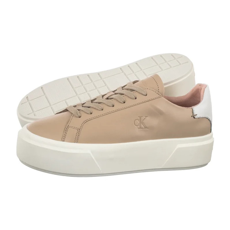 Calvin Klein Flatform Lace Up Lth Mg Crystal Grey YW0YW01928 ABH (CK710-c) kurpes