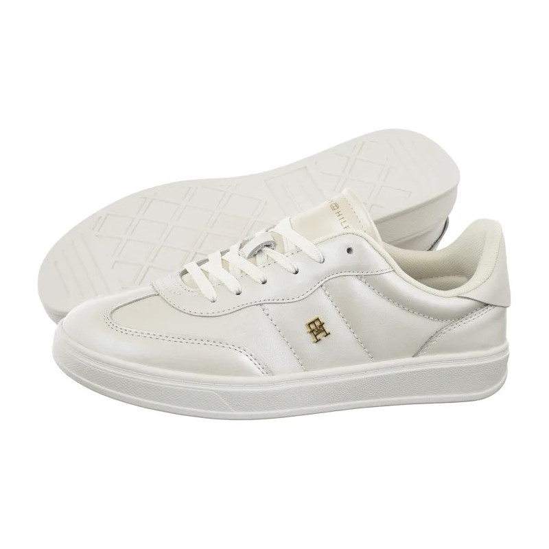 Tommy Hilfiger TH Heritage Shiny Sneaker Ecru FW0FW09179 YBL (TH1439-a) sportiniai bateliai