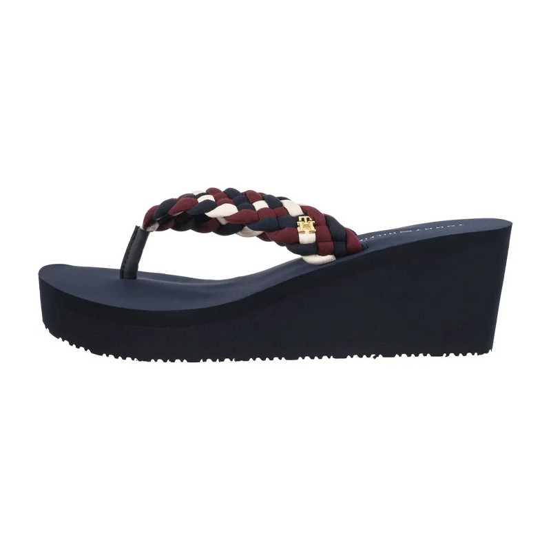 Tommy Hilfiger TH Wedge Braided Summer Sandal Rwb FW0FW09198 0GY (TH1441-a) kurpes