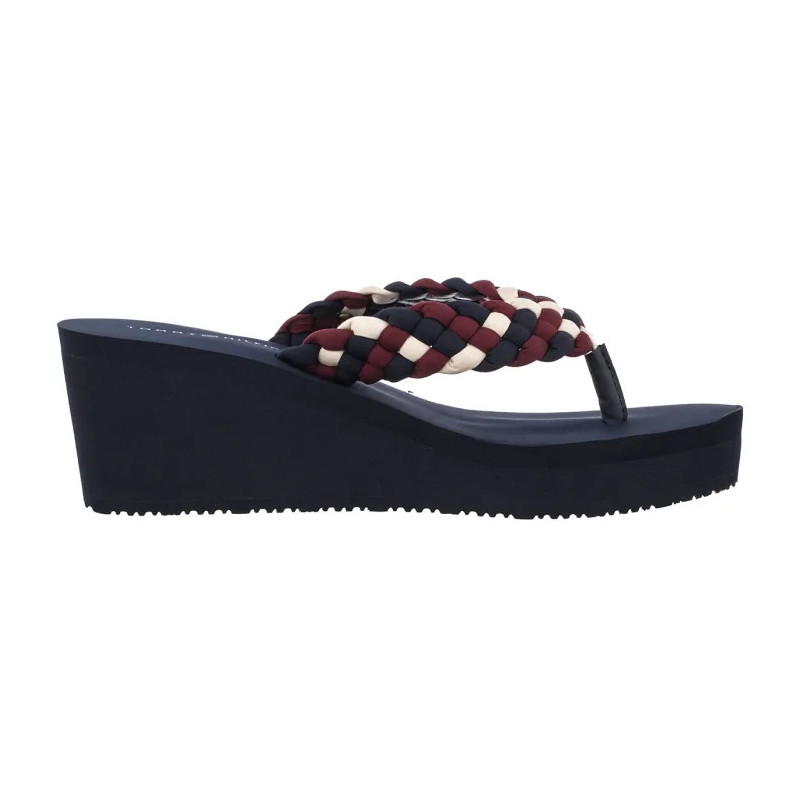 Tommy Hilfiger TH Wedge Braided Summer Sandal Rwb FW0FW09198 0GY (TH1441-a) kurpes