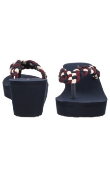 Tommy Hilfiger TH Wedge Braided Summer Sandal Rwb FW0FW09198 0GY (TH1441-a) kurpes