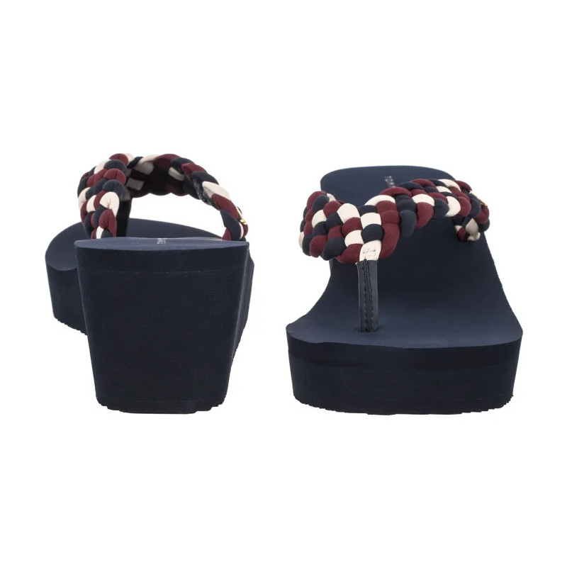 Tommy Hilfiger TH Wedge Braided Summer Sandal Rwb FW0FW09198 0GY (TH1441-a) shoes