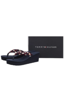 Tommy Hilfiger TH Wedge Braided Summer Sandal Rwb FW0FW09198 0GY (TH1441-a) batai
