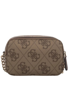 Guess Noelle II Crossbody Camera HWSO96 72140 Latte Logo/Brown (GU857-a) handbag
