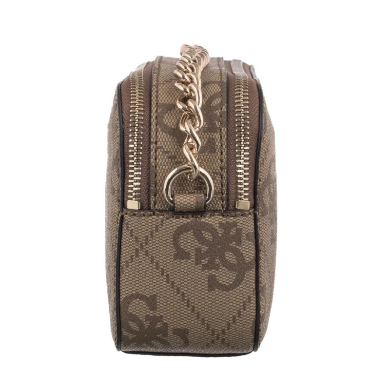 Guess Noelle II Crossbody Camera HWSO96 72140 Latte Logo/Brown (GU857-a) handbag