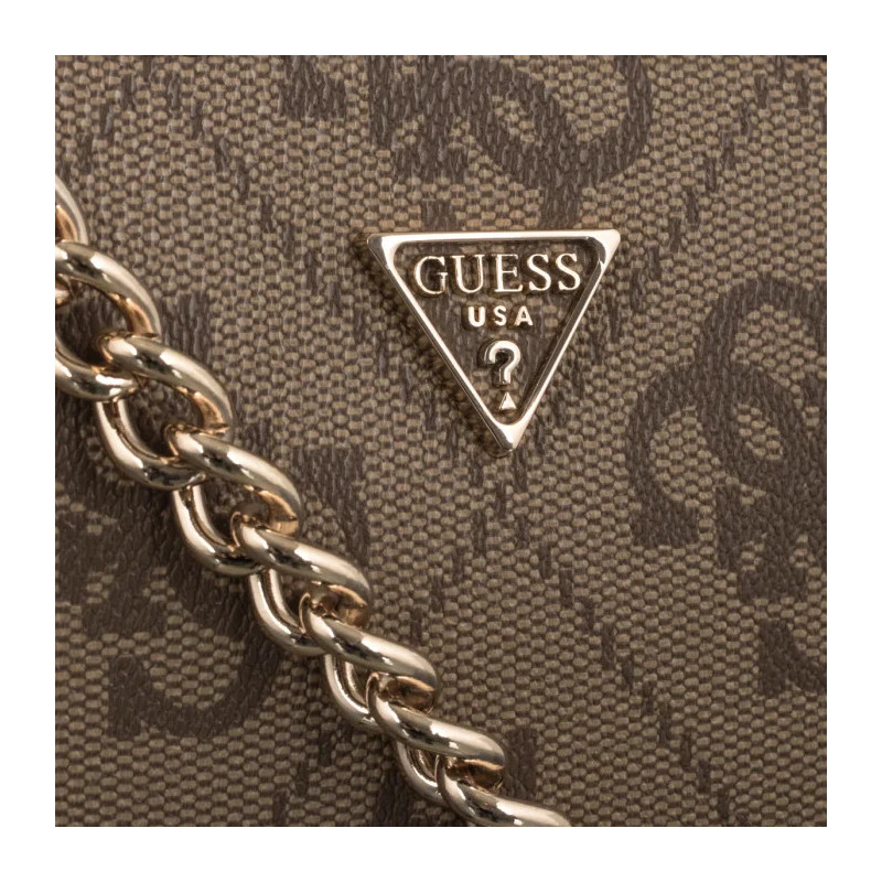 Guess Noelle II Crossbody Camera HWSO96 72140 Latte Logo/Brown (GU857-a) rokassoma