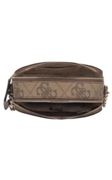 Guess Noelle II Crossbody Camera HWSO96 72140 Latte Logo/Brown (GU857-a) rokassoma