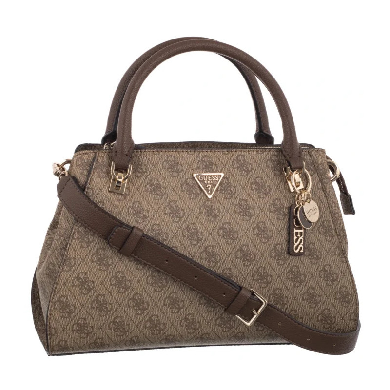 Guess Noelle II Luxury Satchel HWBG96 72070 Latte Logo/Brown (GU794-b) handbag