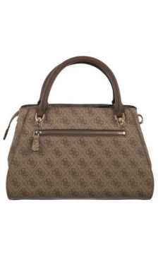 Guess Noelle II Luxury Satchel HWBG96 72070 Latte Logo/Brown (GU794-b) rokassoma