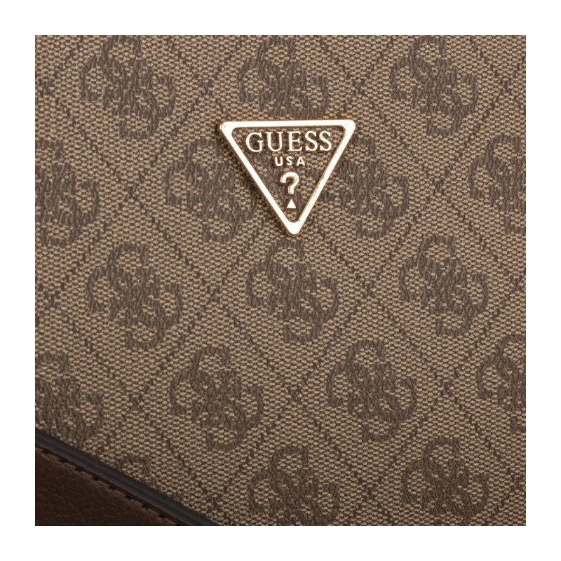 Guess Noelle II Luxury Satchel HWBG96 72070 Latte Logo/Brown (GU794-b) rokassoma