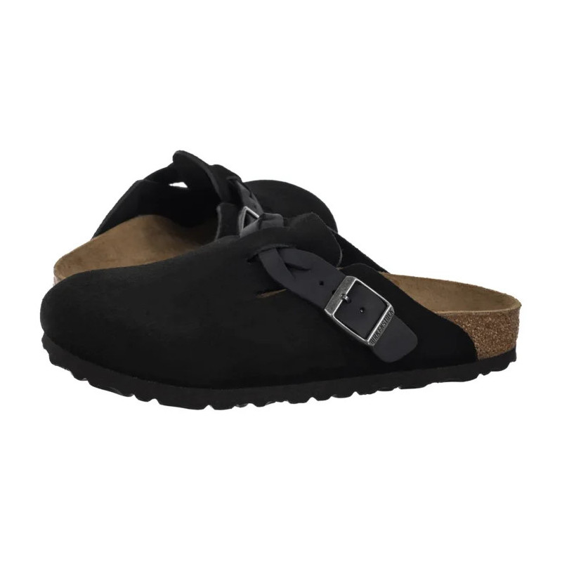 Birkenstock Boston Braided Black 1030497 (BK257-d) Moteriški batai/šlepetės
