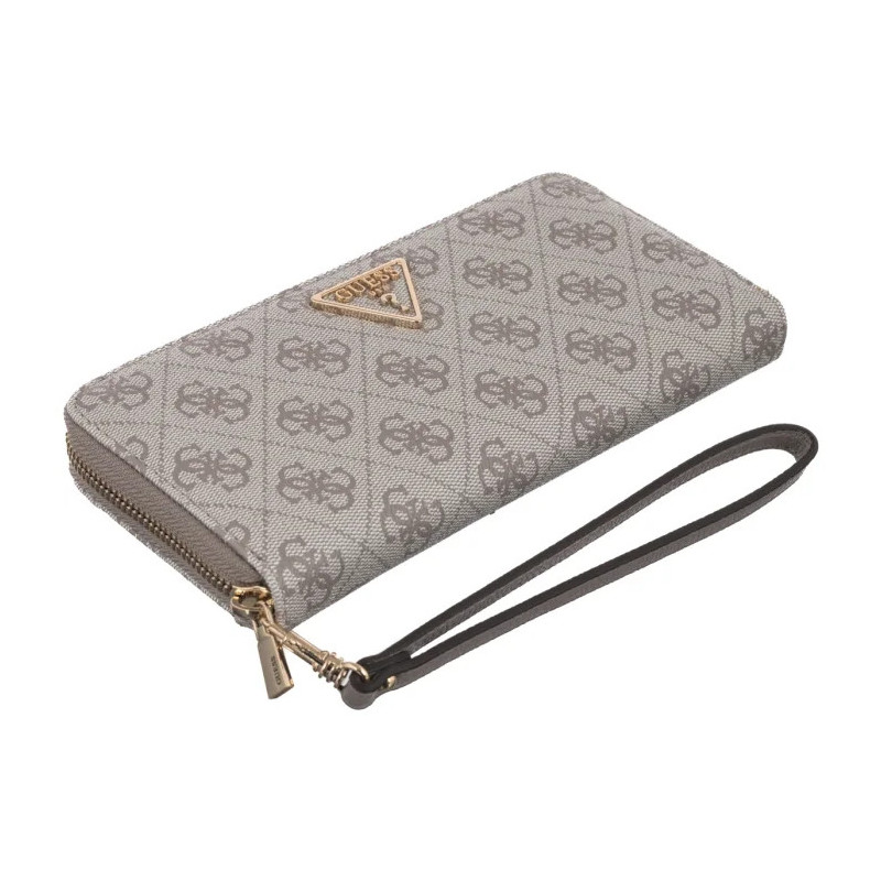 Guess Laurel II Slg Large Zip Around SWSG74 59146 Dark Taupe Logo (GU775-c) rankinė