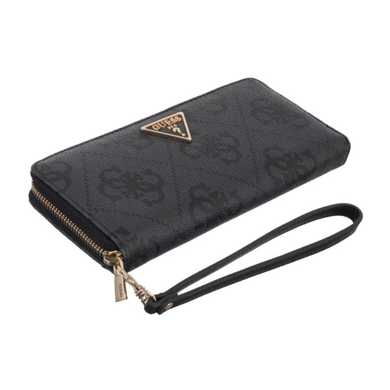 Guess Laurel II Slg Large Zip Around SWSO74 59146 Coal Logo (GU860-a) rankinė