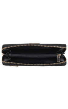 Guess Laurel II Slg Large Zip Around SWSO74 59146 Coal Logo (GU860-a) rokassoma