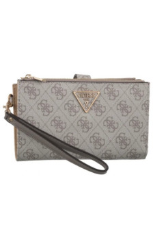 Guess Laurel II Slg Dbl Zip Organizer SWSG74 59157 Dark Taupe Logo (GU861-b) handbag