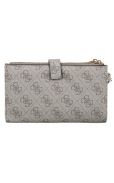 Guess Laurel II Slg Dbl Zip Organizer SWSG74 59157 Dark Taupe Logo (GU861-b) rankinė