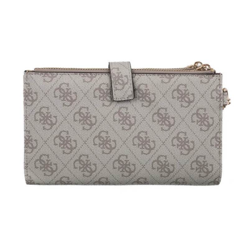Guess Laurel II Slg Dbl Zip Organizer SWSG74 59157 Dark Taupe Logo (GU861-b) rankinė