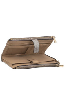Guess Laurel II Slg Dbl Zip Organizer SWSG74 59157 Dark Taupe Logo (GU861-b) käekott