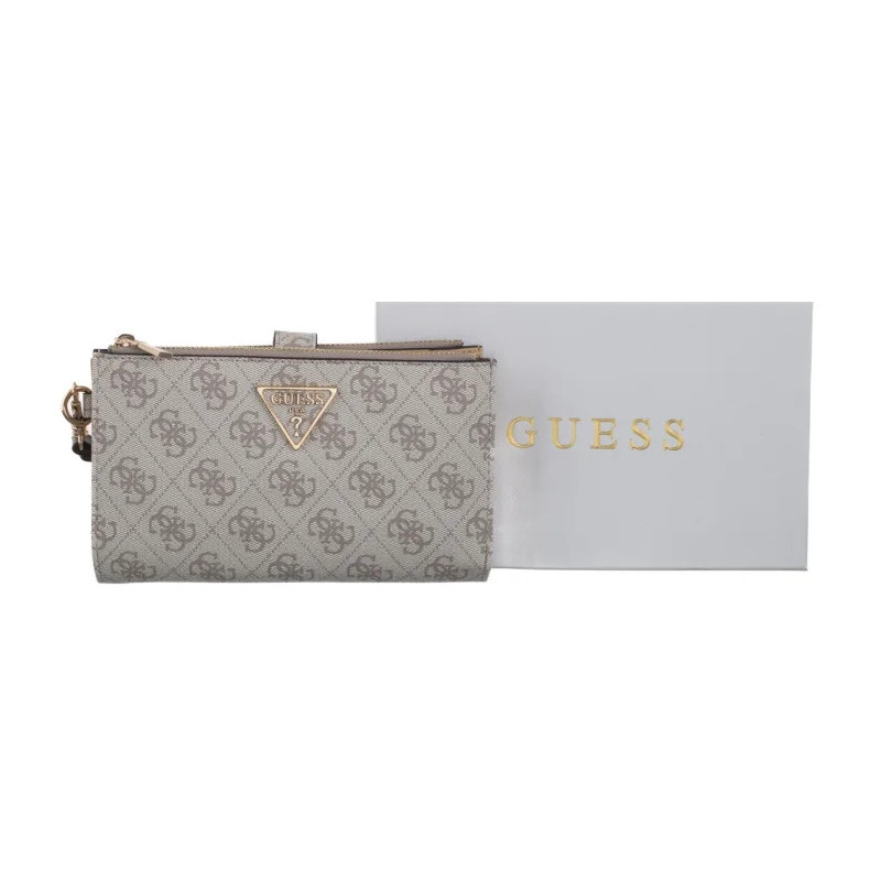 Guess Laurel II Slg Dbl Zip Organizer SWSG74 59157 Dark Taupe Logo (GU861-b) rokassoma