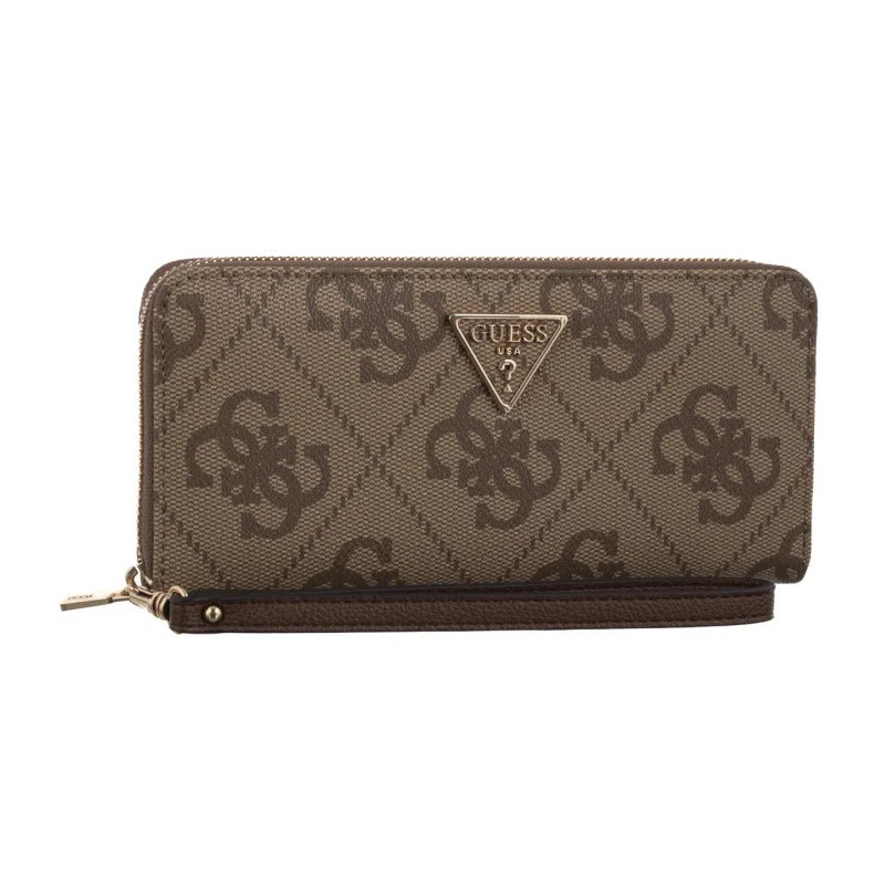 Guess Laurel II Slg Large Zip Around SWSO74 59146 Latte Logo/Brown (GU860-b) handbag