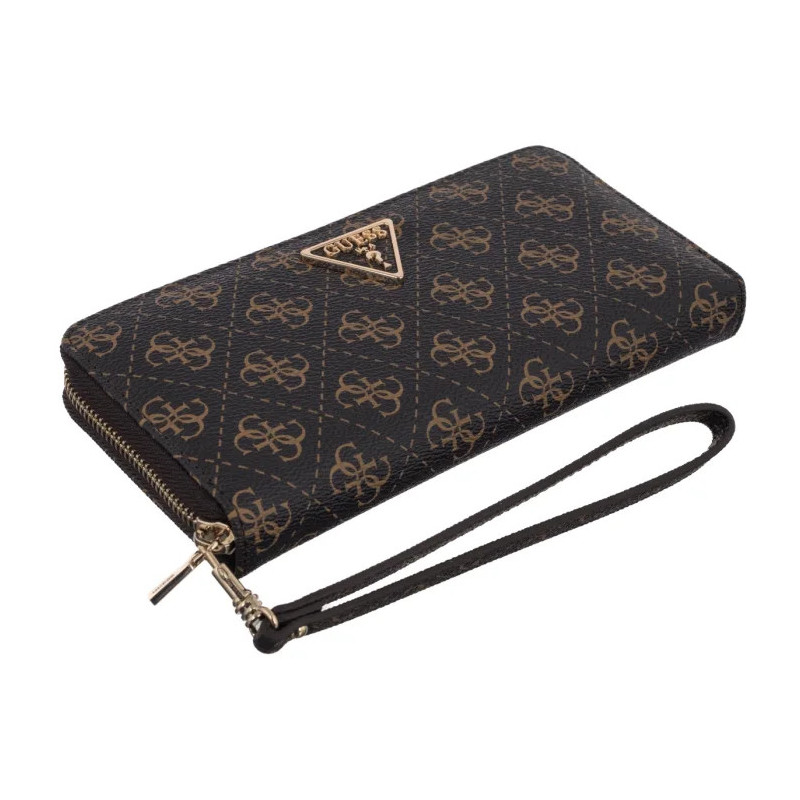 Guess Laurel II Slg Large Zip Around SWQL74 59146 Brown Logo (GU862-a) rankinė