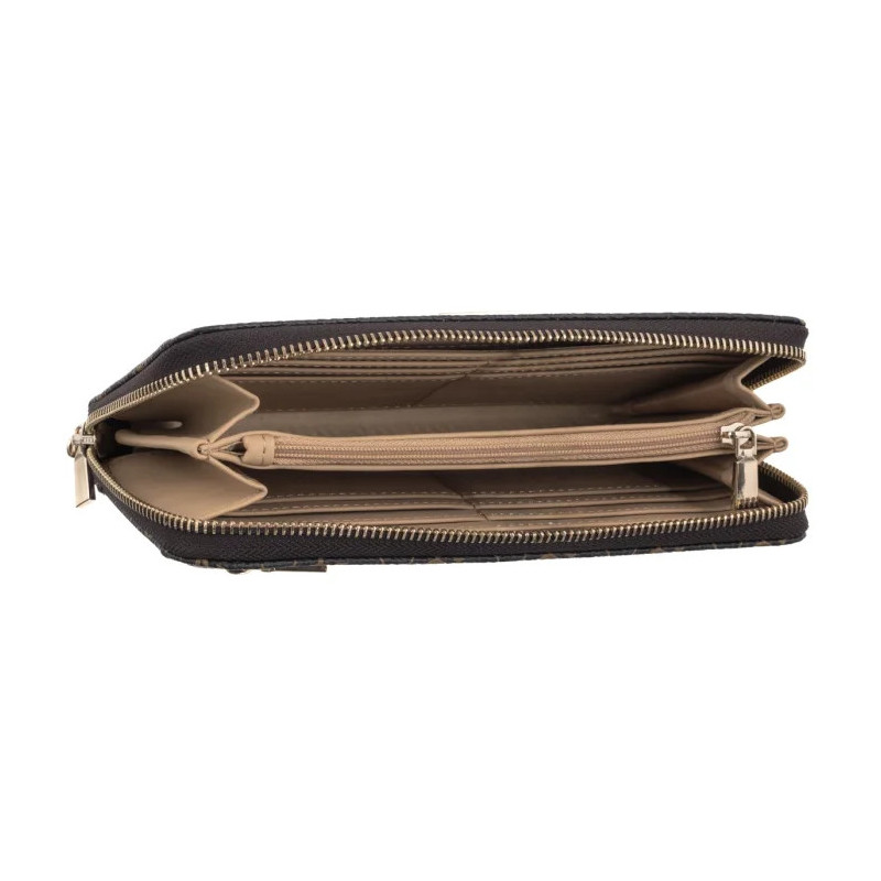 Guess Laurel II Slg Large Zip Around SWQL74 59146 Brown Logo (GU862-a) rankinė