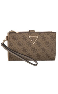 Guess Laurel II Slg Dbl Zip Organizer SWSG74 59157 Latte Logo (GU861-c) rokassoma