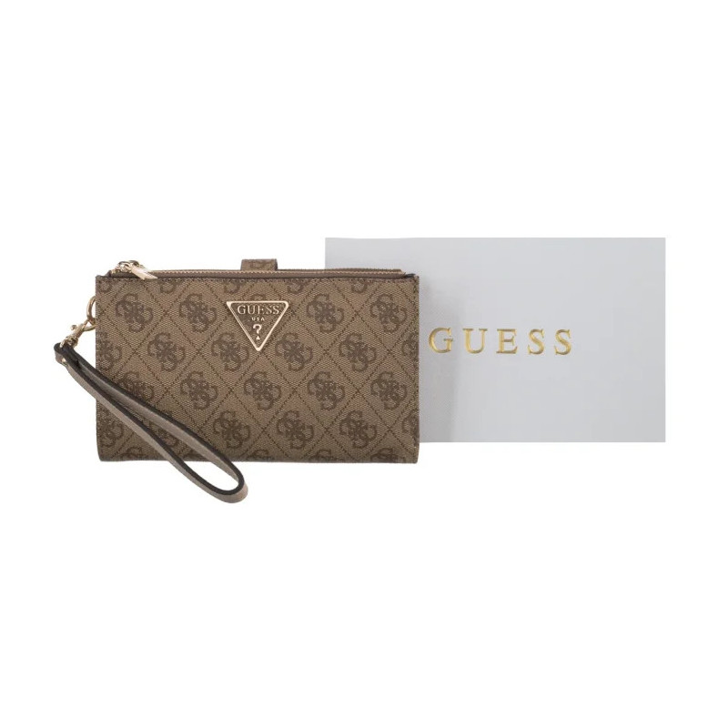 Guess Laurel II Slg Dbl Zip Organizer SWSG74 59157 Latte Logo (GU861-c) handbag