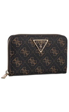 Guess Laurel II Slg Med Zip Around SWQL74 59140 Brown Logo (GU863-a) rokassoma