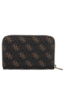 Guess Laurel II Slg Med Zip Around SWQL74 59140 Brown Logo (GU863-a) rokassoma