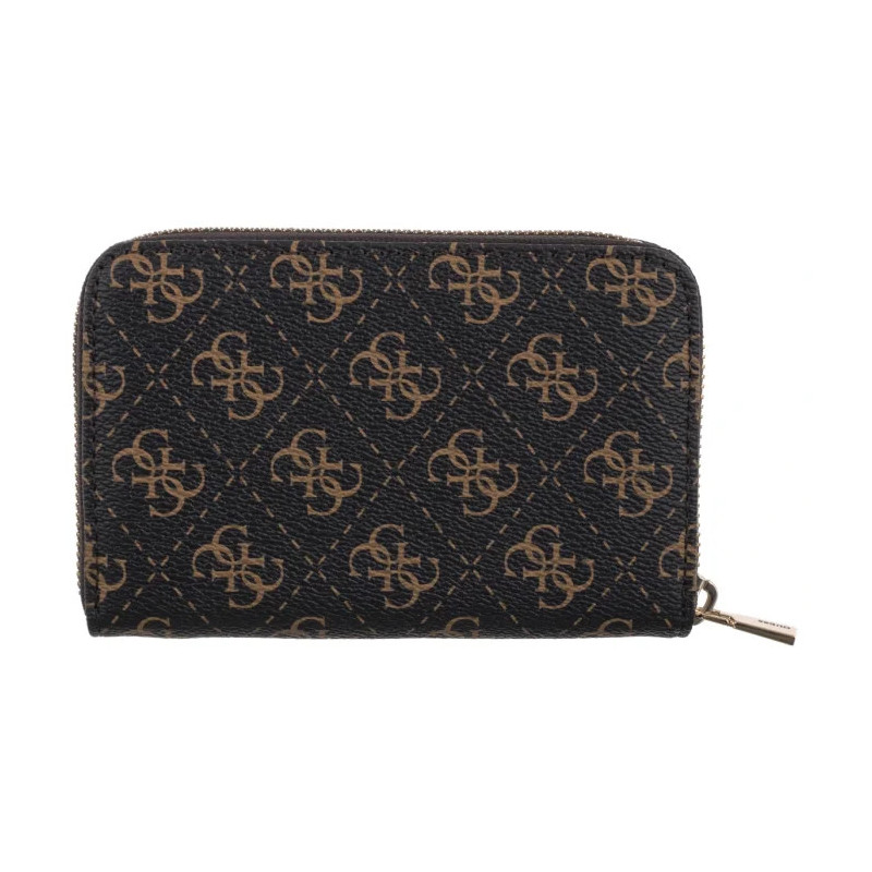 Guess Laurel II Slg Med Zip Around SWQL74 59140 Brown Logo (GU863-a) käekott