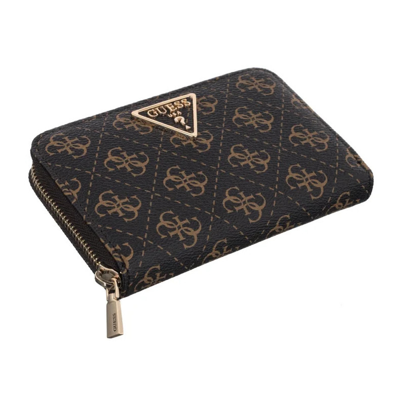 Guess Laurel II Slg Med Zip Around SWQL74 59140 Brown Logo (GU863-a) rokassoma