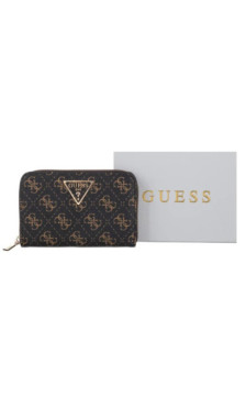 Guess Laurel II Slg Med Zip Around SWQL74 59140 Brown Logo (GU863-a) rankinė