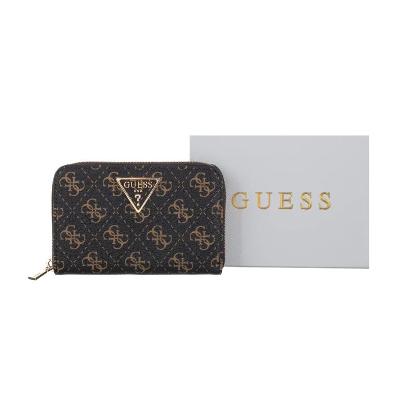 Guess Laurel II Slg Med Zip Around SWQL74 59140 Brown Logo (GU863-a) rokassoma