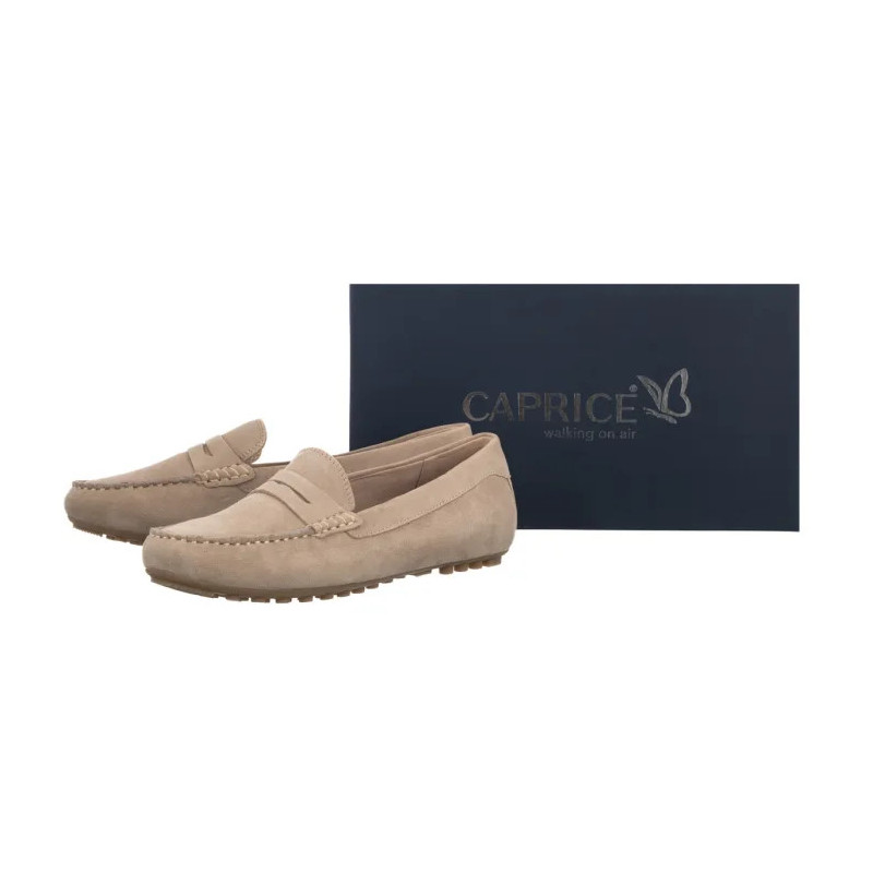 Caprice Beżowe 9-24651-42 318 Sand Suede (CP455-a) kurpes