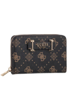 Guess Silia Slg Medium Zip Around SWGP98 90140 Espresso Logo (GU837-a) rokassoma